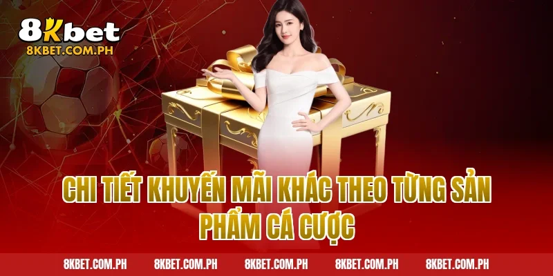 Chi tiết khuyến mãi khác theo từng sản phẩm cá cược